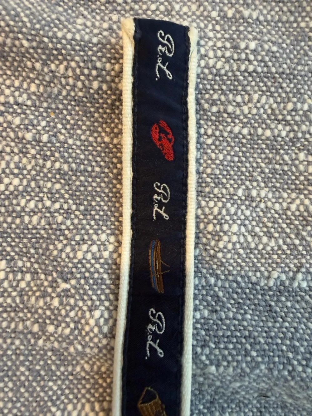 Ralph Lauren blue belt baby-toddler náutica themed lobsters 22”